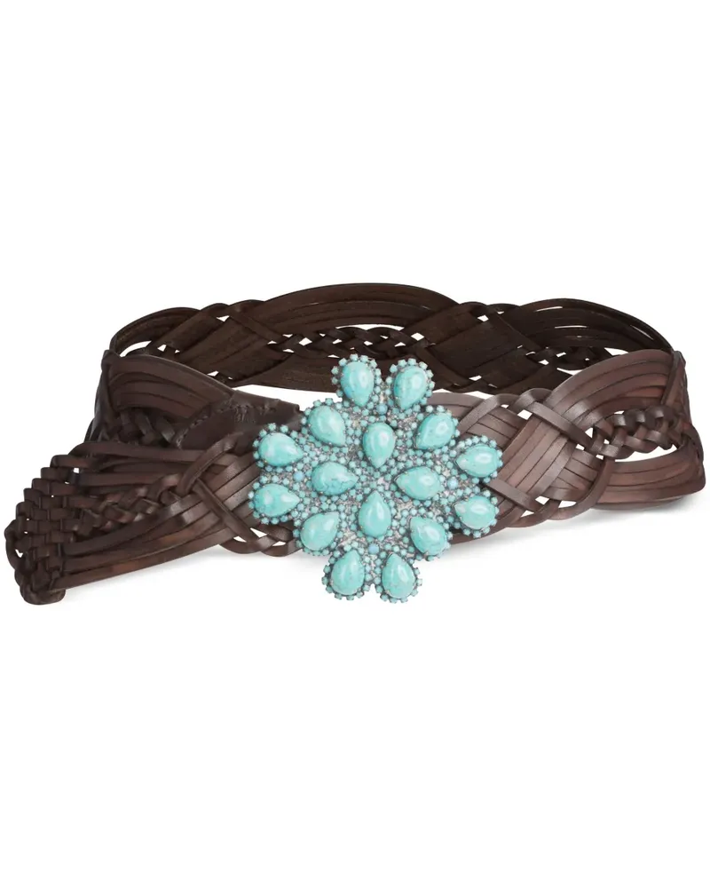 Silvia Tcherassi Geflochtener Enis Gürtel - Braun Braun