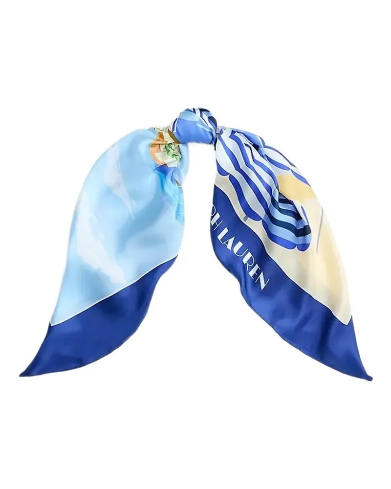 Ralph Lauren print scarf - Blau Blau