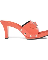 Versace Medusa Buckle Clogs aus Lackleder 60mm Rosa