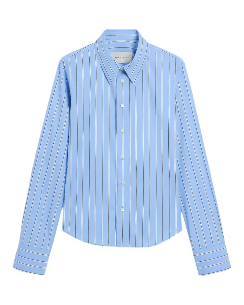 AMI Paris Hemd mit Längsstreifen - Blau Blau