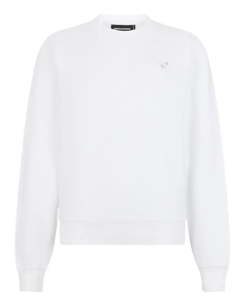 Dsquared2 D2 Upside Down Sweatshirt mit Cool-Fit - Weiß Weiß