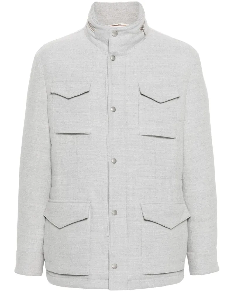 Eleventy Jacke im Utility-Look - Grau Grau