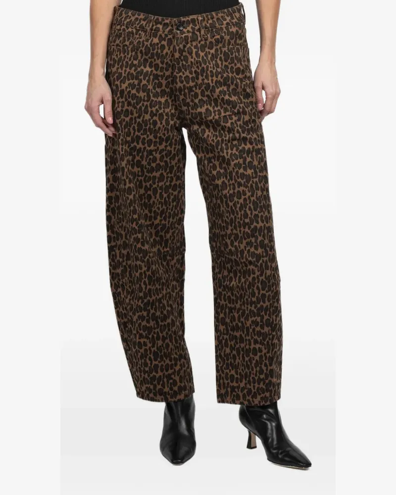 DL1961  Miro Barrel high-rise jeans - Braun Braun