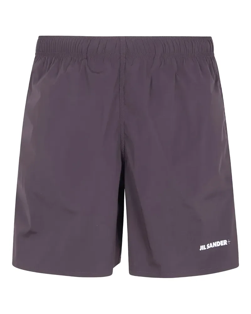 Jil Sander logo-print shorts - Grau Grau
