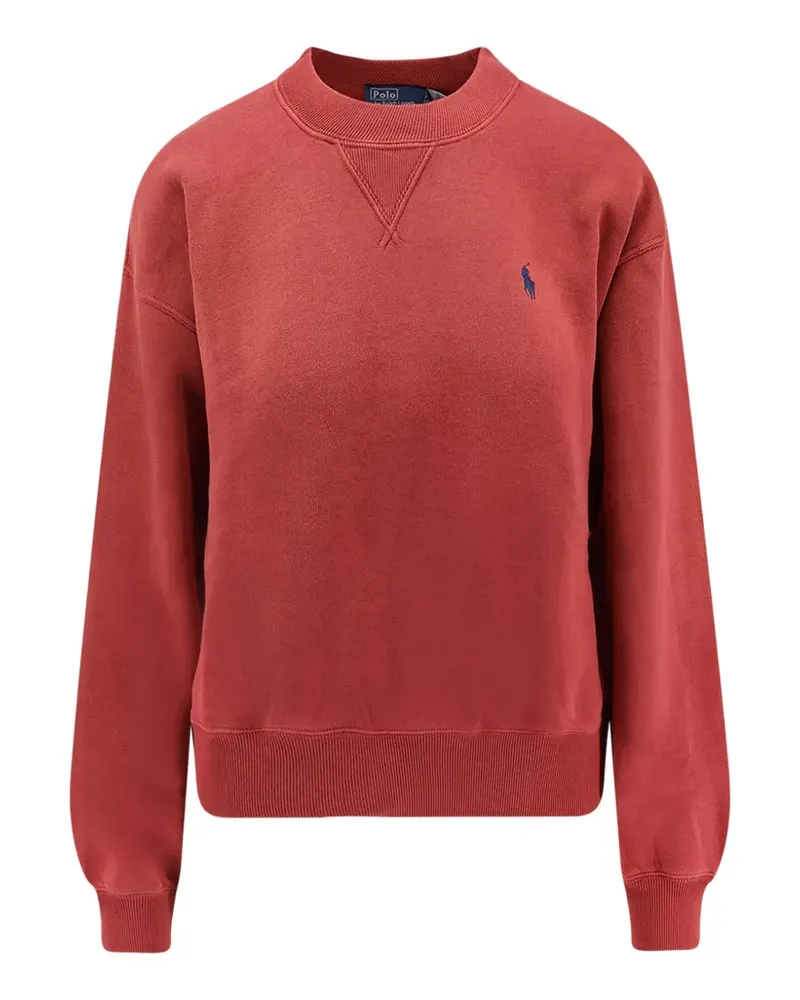 Ralph Lauren embroidered-logo crew-neck sweatshirt - Rot Rot