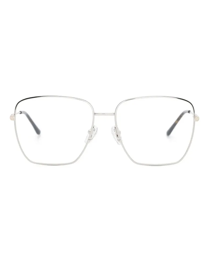 Gucci GG14140 Brille mit Oversized-Gestell - Silber Silber