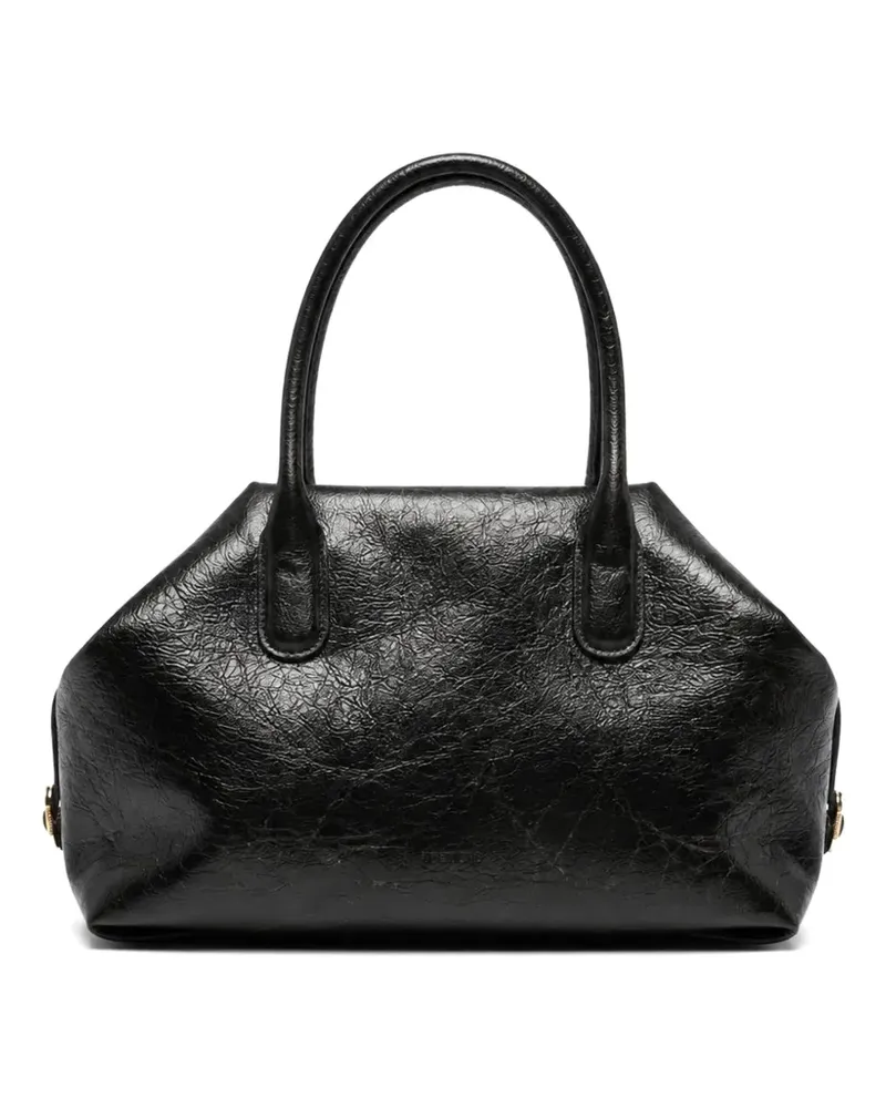 THEMOIRÈ Kleine Talia Trank Tote Bag in Knitteroptik - Schwarz Schwarz