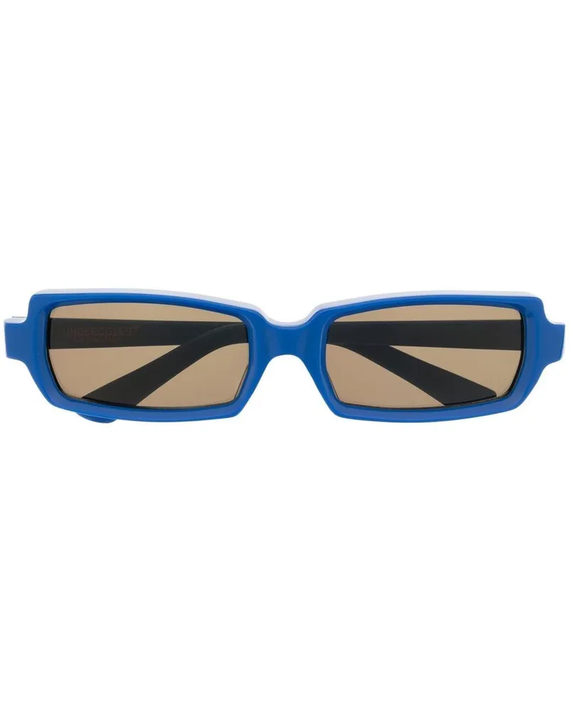 Undercover Sonnenbrille mit eckigem Gestell - Blau Blau