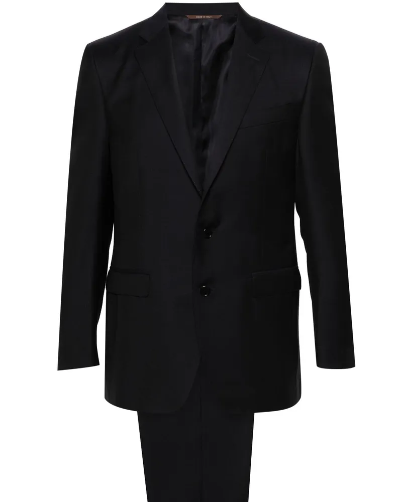 Canali Einreihiger Anzug - Blau Blau
