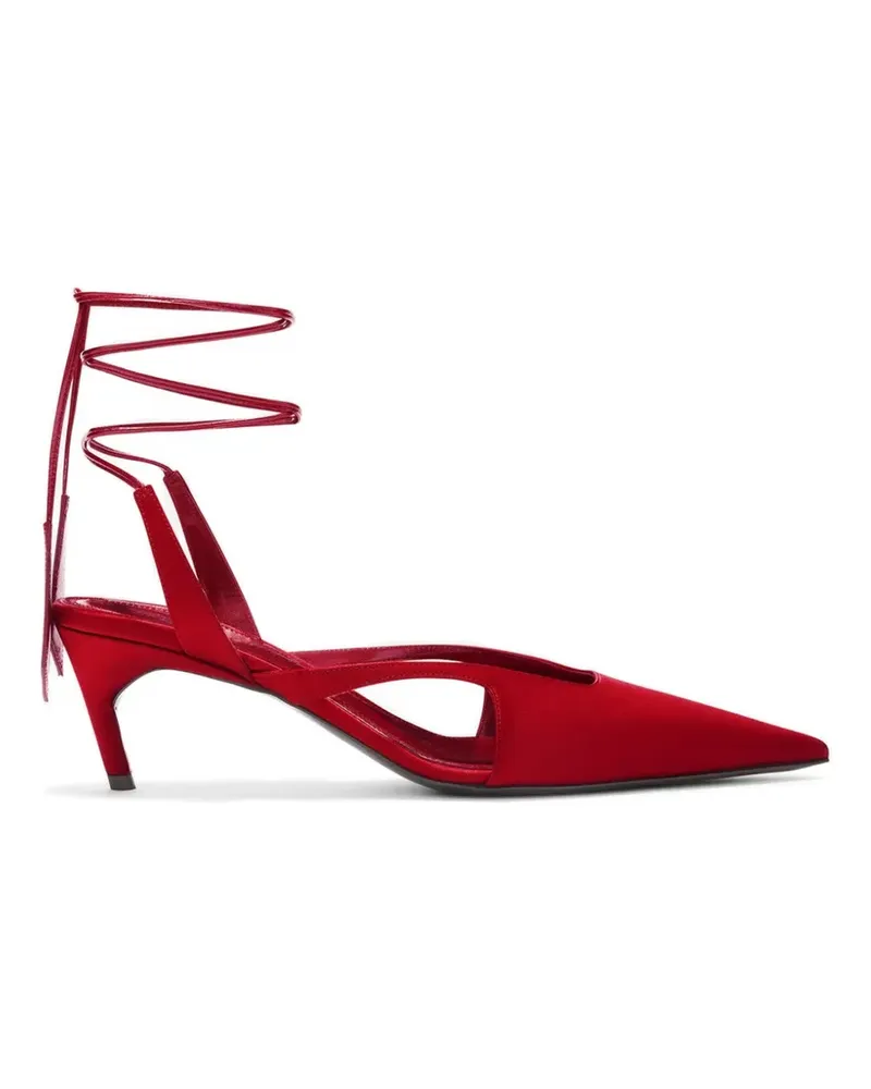 ATTICO lace-up slingback pumps - Rot Rot