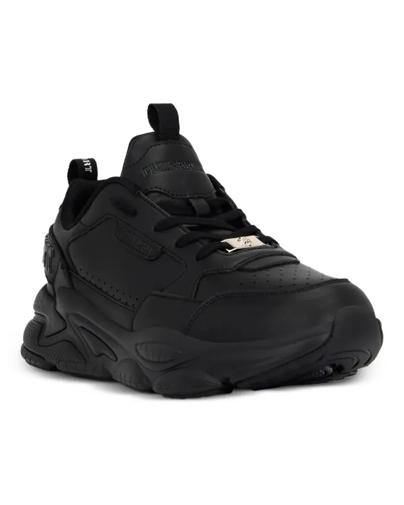 Philipp Plein Perforierte Ghost X Sneakers - Schwarz Schwarz