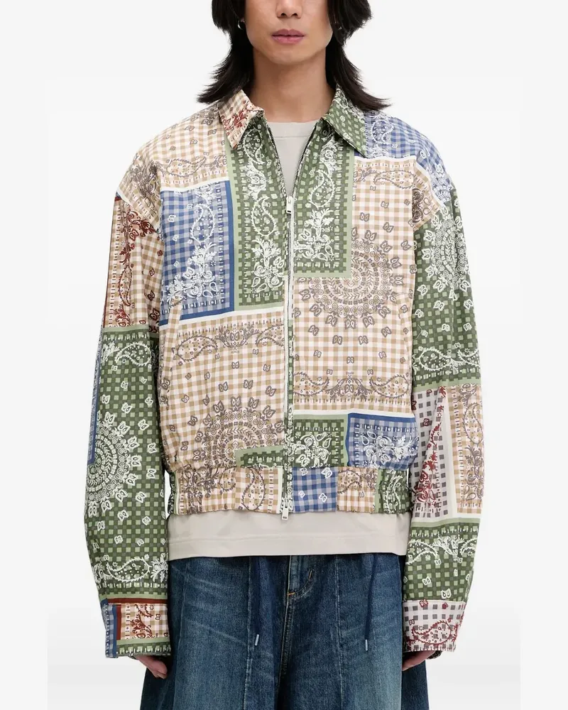 RHUDE Jacke im Patchwork-Look - Nude Nude