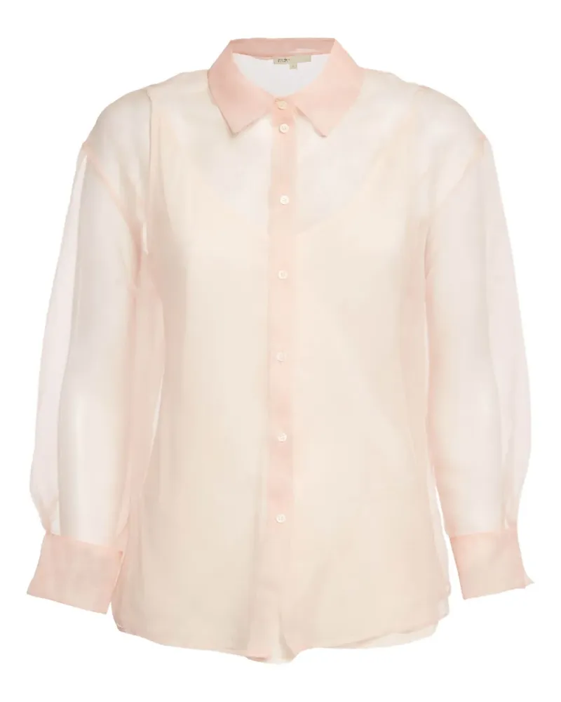 Maje Semi-transparentes Hemd - Orange Orange