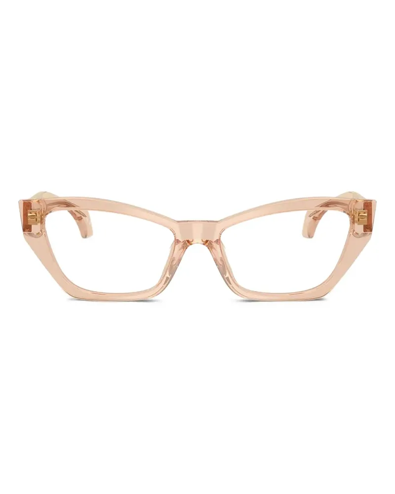 Versace Brille im Cat-Eye-Design - Nude Nude