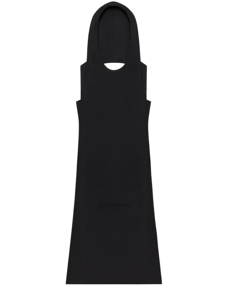 Courrèges Oblique Kleid - Schwarz Schwarz