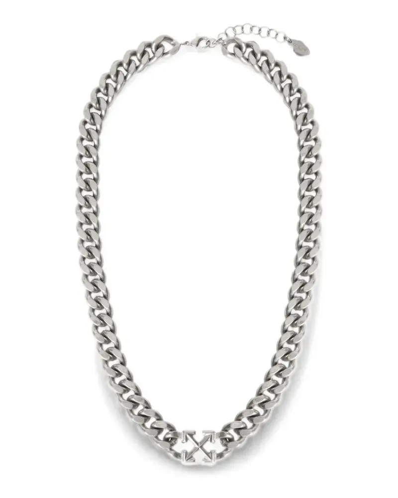 OFF-WHITE Arrows curb-chain necklace - Silber Silber