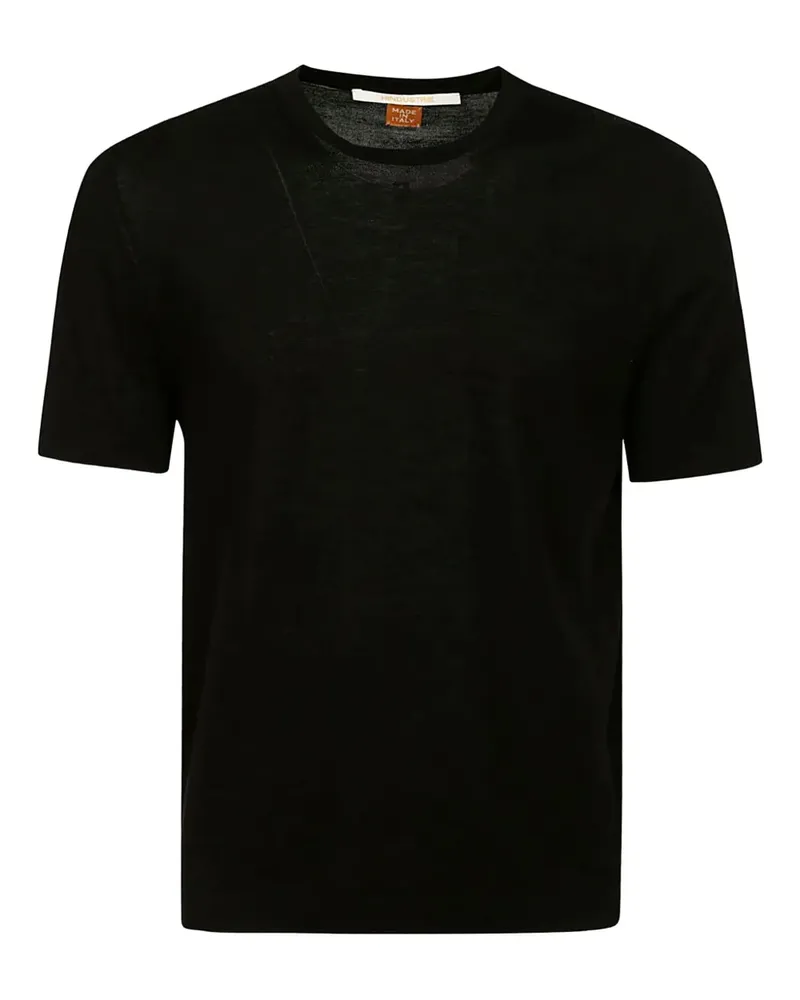 Alpha Industries T-Shirt mit Rundhalsausschnitt - Schwarz Schwarz