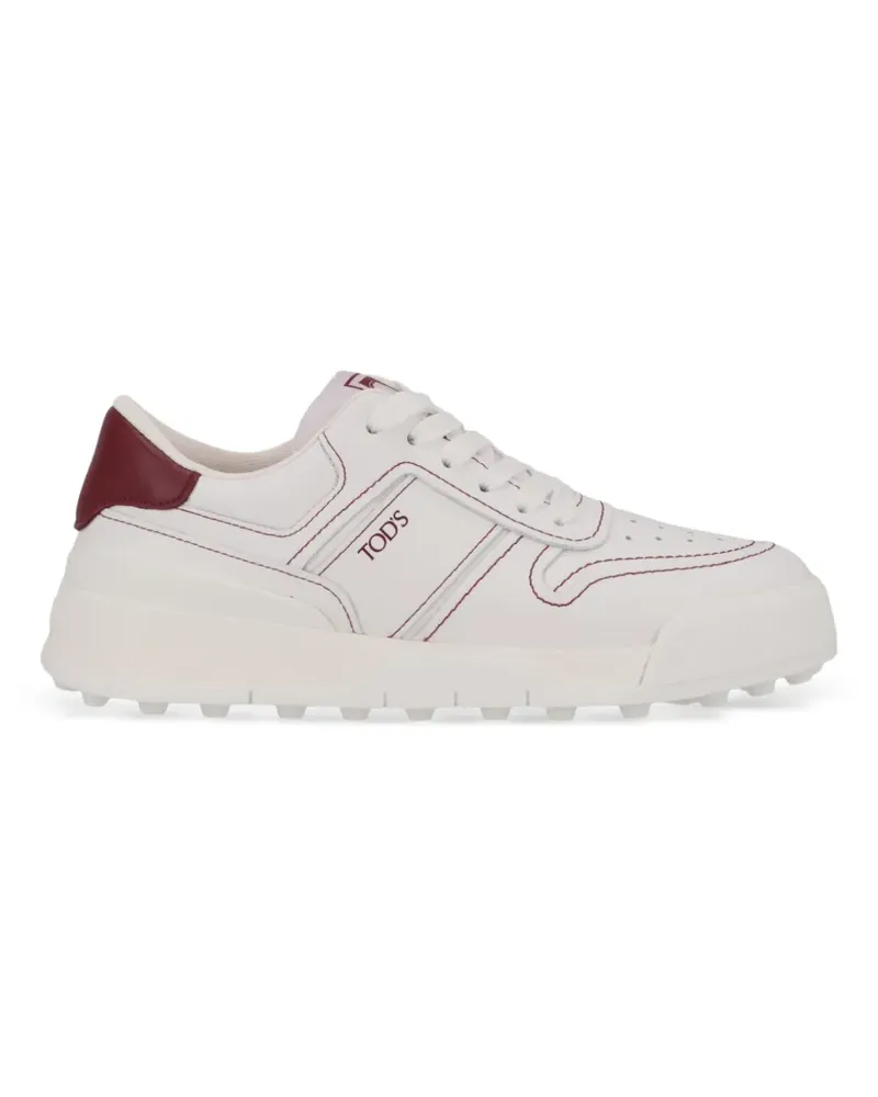 TOD'S Sneakers mit Kontrasteinsätzen - Weiß Weiß