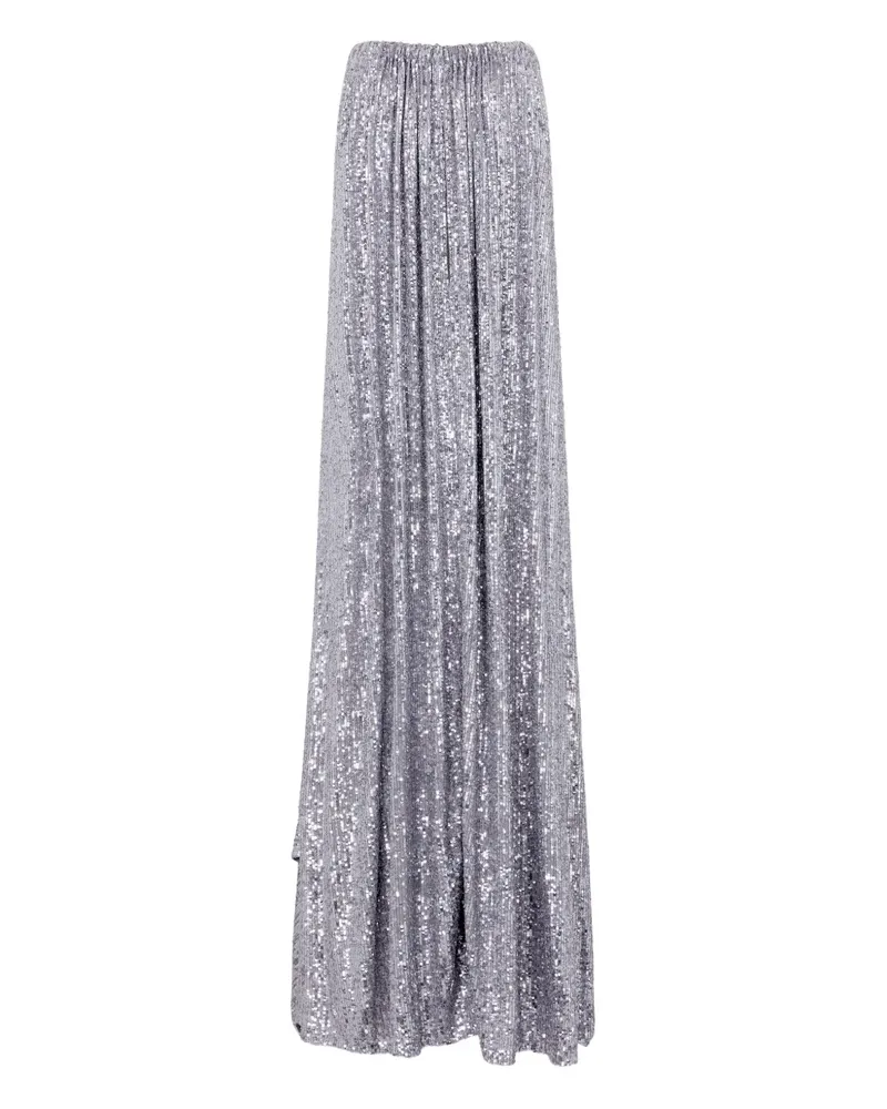 Paco Rabanne Asymmetrisches Kleid mit Pailletten - Silber Silber