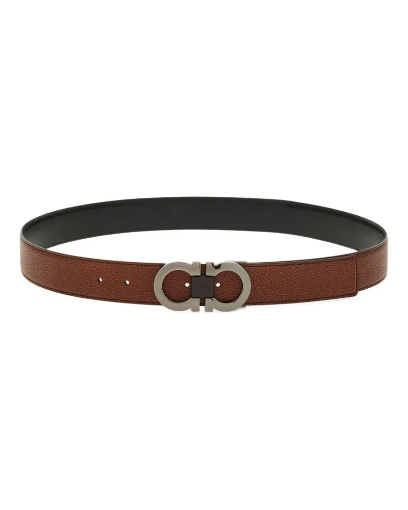 Ferragamo Wendbarer Gürtel mit Gancini-Schnalle - Braun Braun