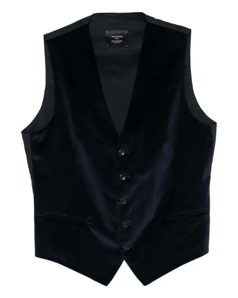 Tagliatore Brian button waistcoat - Blau Blau