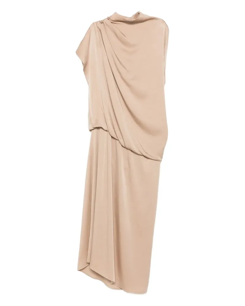 Fabiana Filippi Kleid mit Stehkragen - Nude Nude