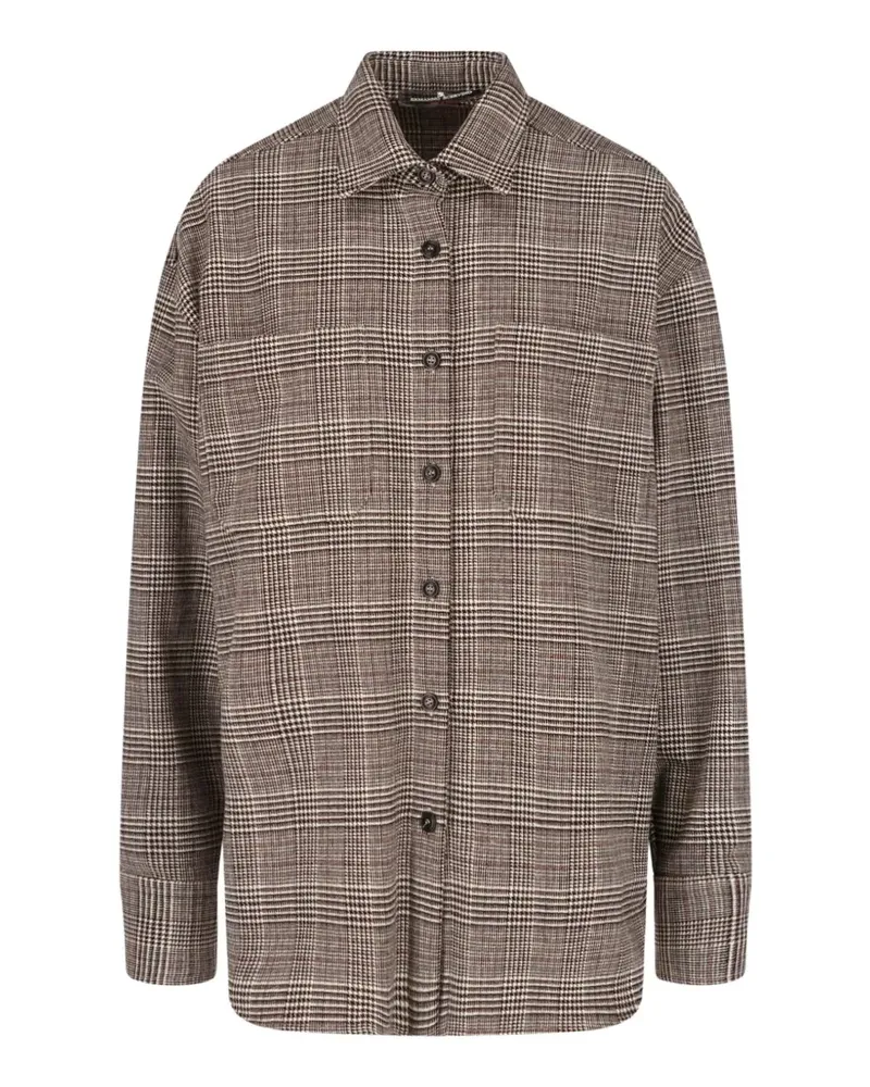 Ermanno Scervino check patterned shirt - Braun Braun