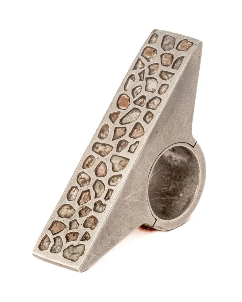 Parts Of Four Sistema Ring aus Sterlingsilber mit Diamanten Silber