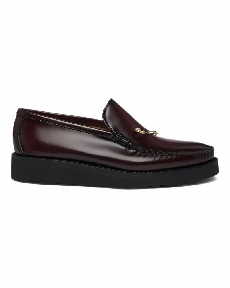 G.H. Bass & Co. x Nepenthes Loafer mit Sicherheitsnadel-Detail - Rot Rot