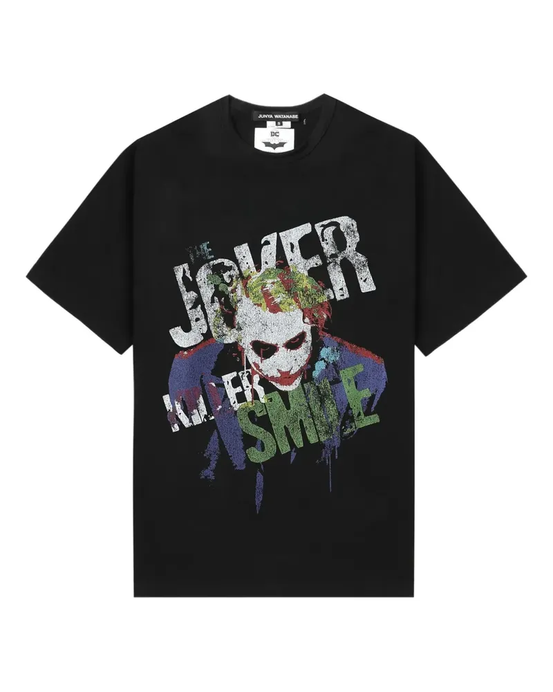 Junya Watanabe The Dark Knight Joker T-Shirt - Schwarz Schwarz