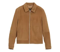 Wildlederjacke mit Reißverschluss - Nude