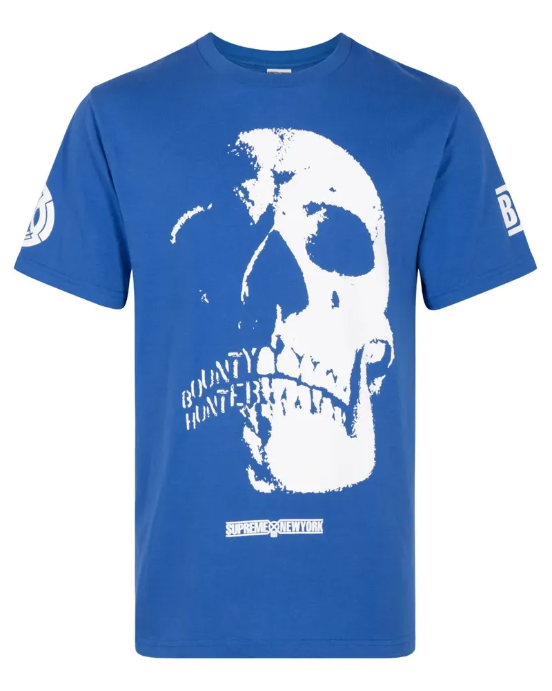 Supreme Being x Bounty Hunter Skulls T-Shirt - Blau Blau