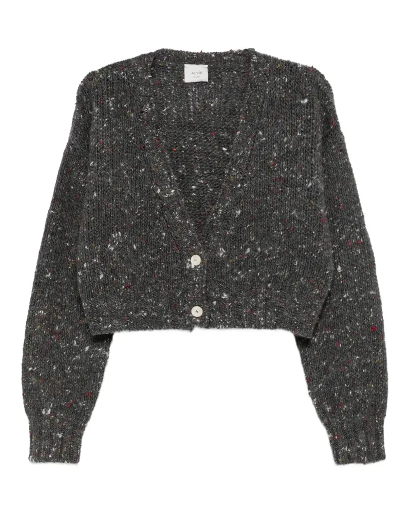 ALYSI Cardigan mit V-Ausschnitt - Grau Grau