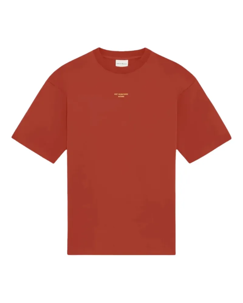 Drôle de Monsieur logo-print T-shirt - Rot Rot