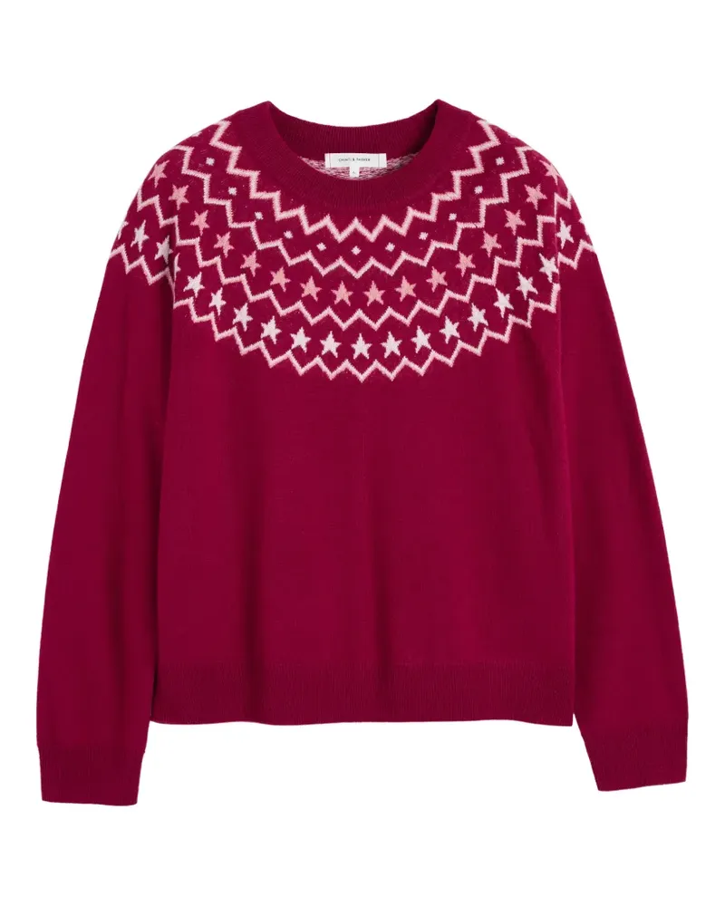Chinti & Parker Pullover mit Fair-Isle-Muster - Rot Rot