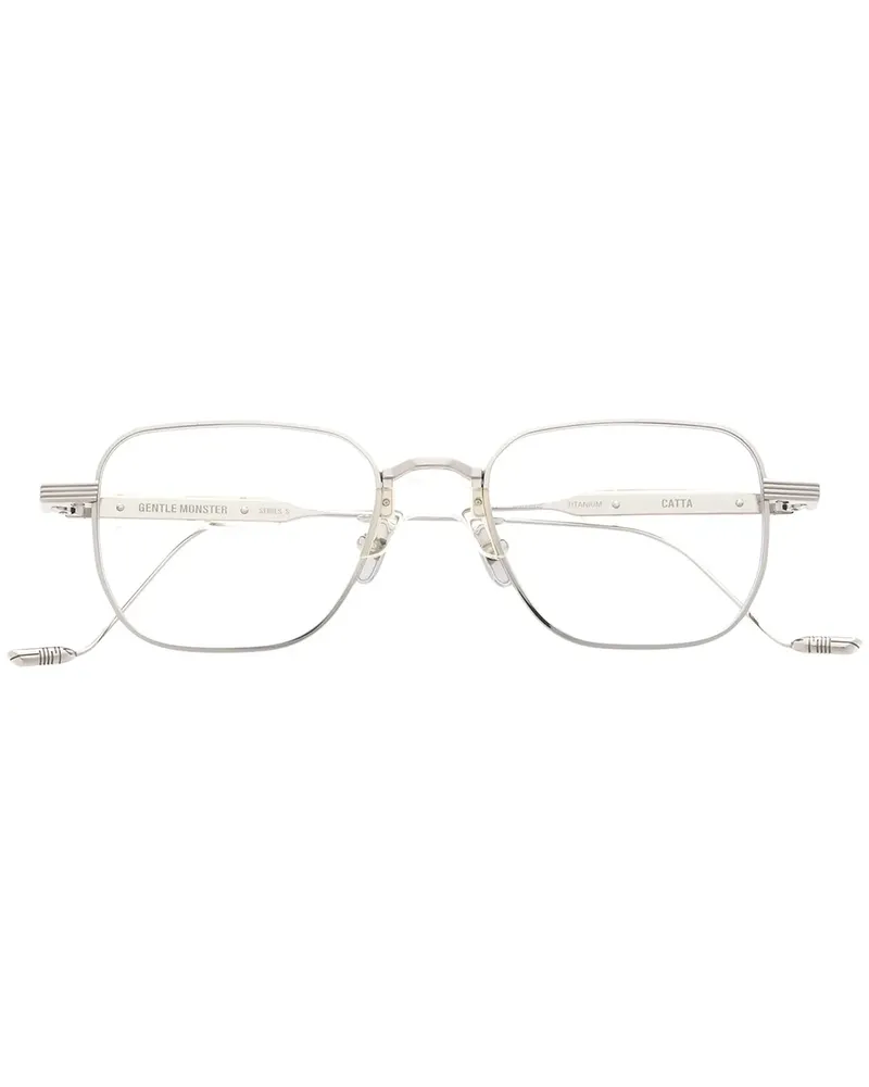 Gentle Monster Eckige Catta C2 Brille - Silber Silber