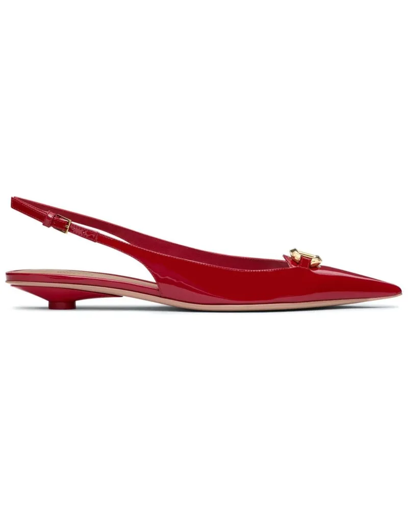 Valentino Garavani VLogo Slingback-Ballerinas Rot