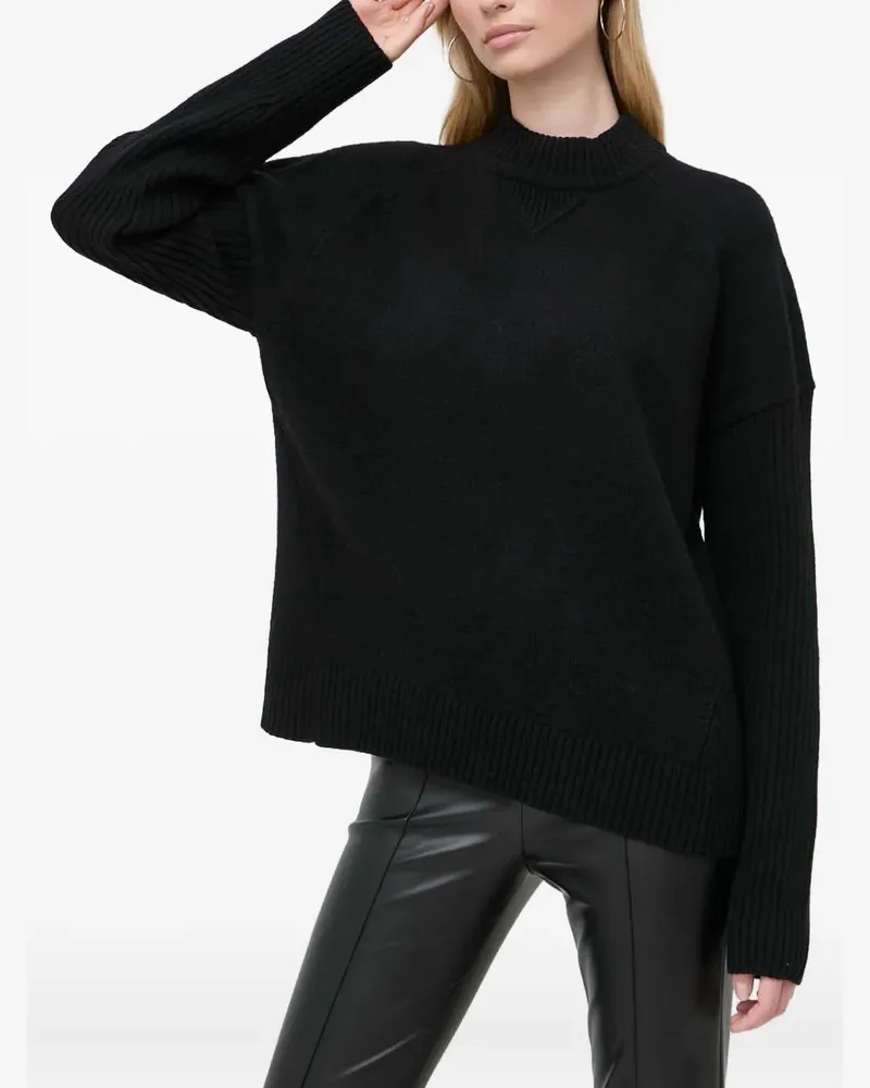 HUGO BOSS mock-neck sweater - Schwarz Schwarz