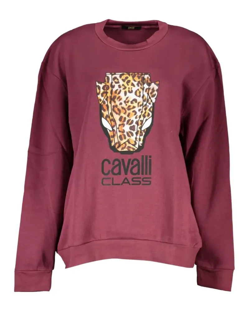 Roberto Cavalli logo-print sweatshirt - Rot Rot