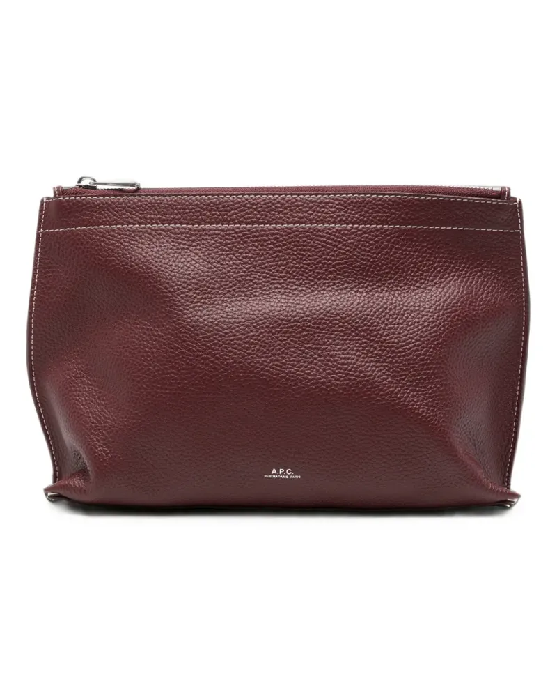 A.P.C. Neige Clou Clutch - Rot Rot