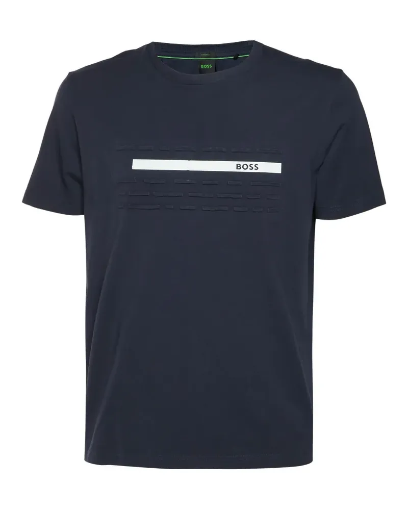 HUGO BOSS T-Shirt mit Logo-Print - Blau Blau
