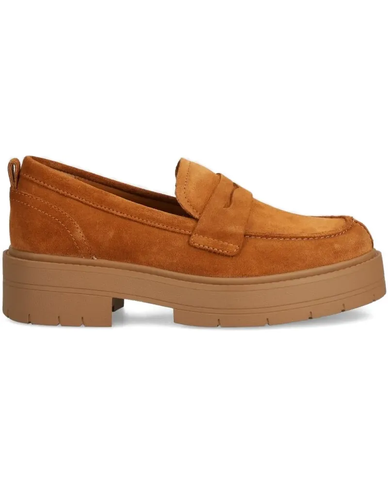 Geox Penny-Loafer mit Plateau - Braun Braun