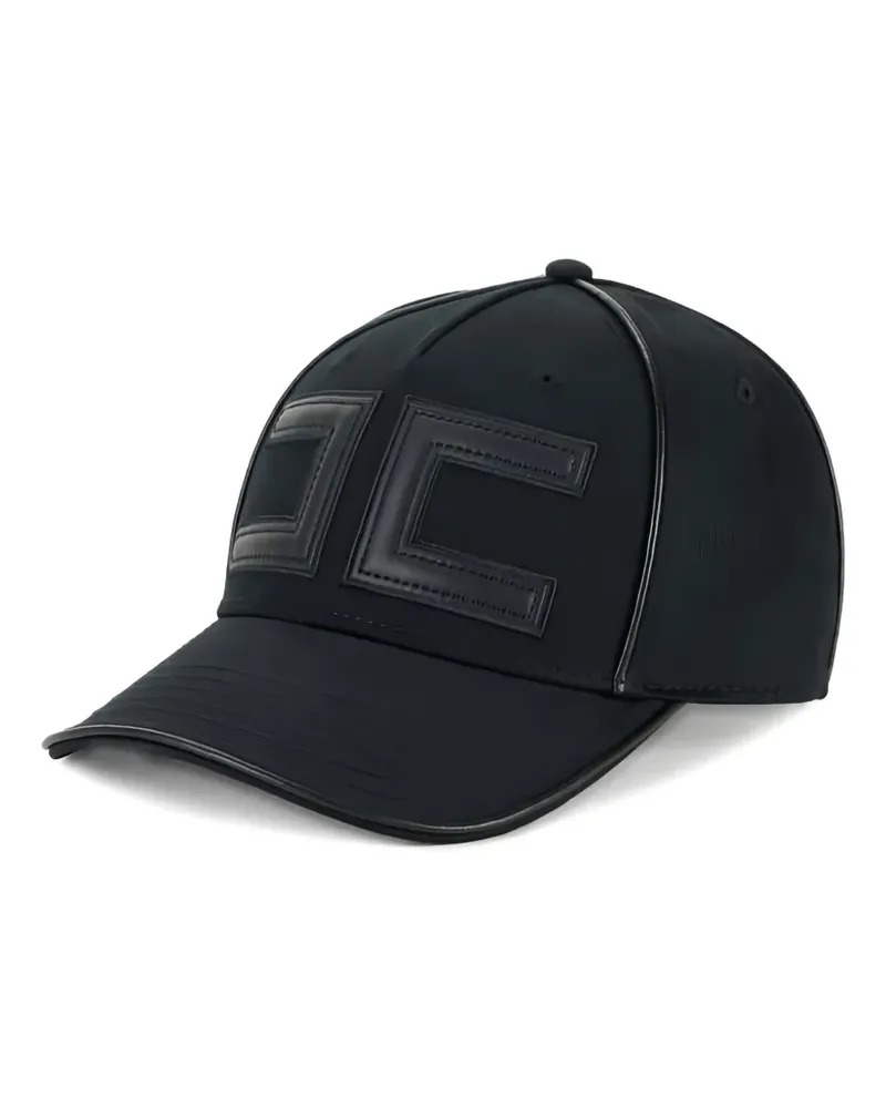 Elisabetta Franchi logo-patch baseball cap - Schwarz Schwarz