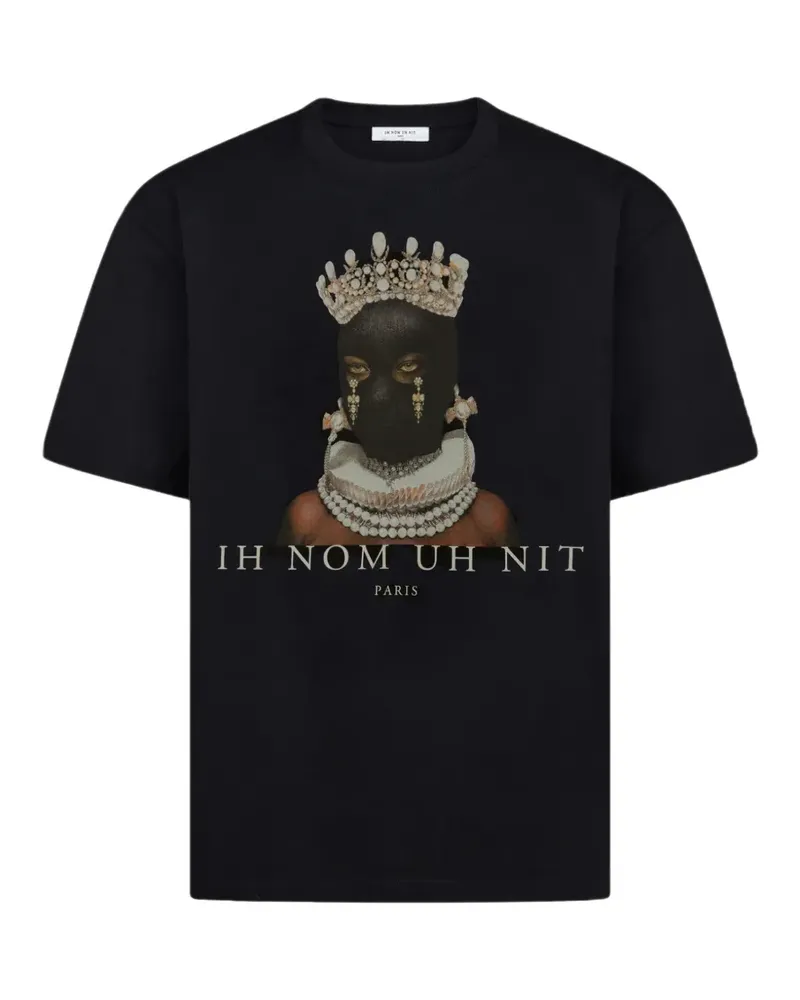IH NOM UH NIT T-Shirt mit Mask Queen-Print - Schwarz Schwarz
