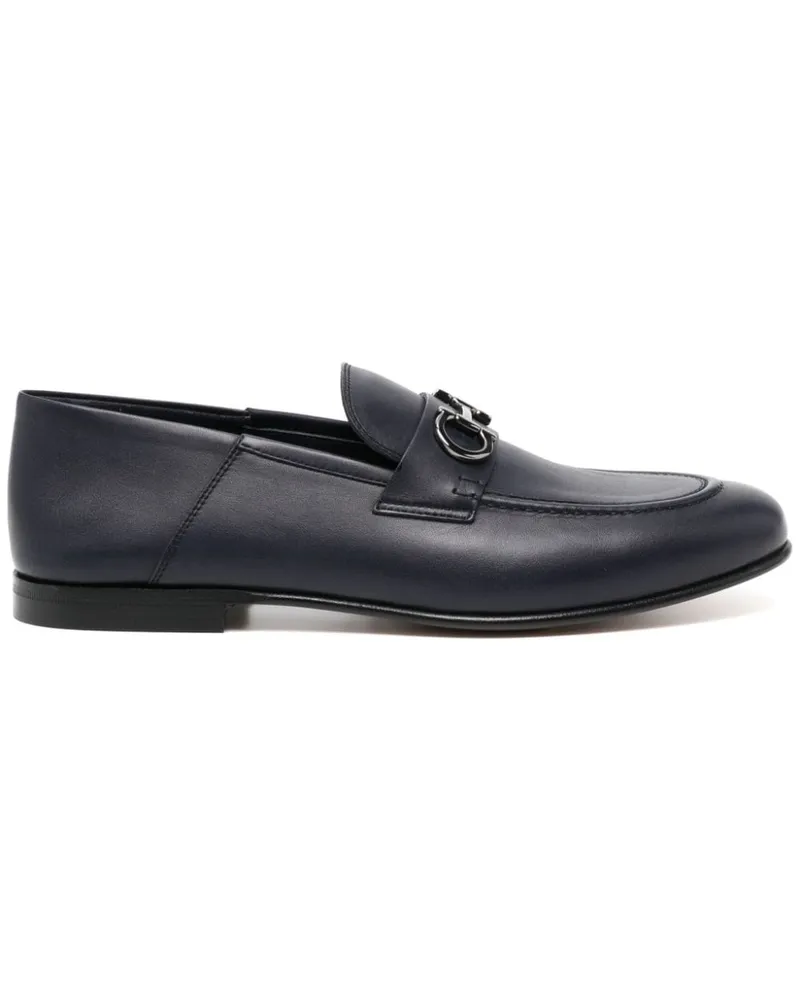 Ferragamo Gancini Loafer Blau