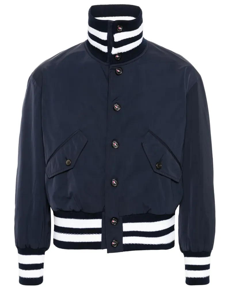 Thom Browne Jacke mit Logo-Streifen - Blau Blau