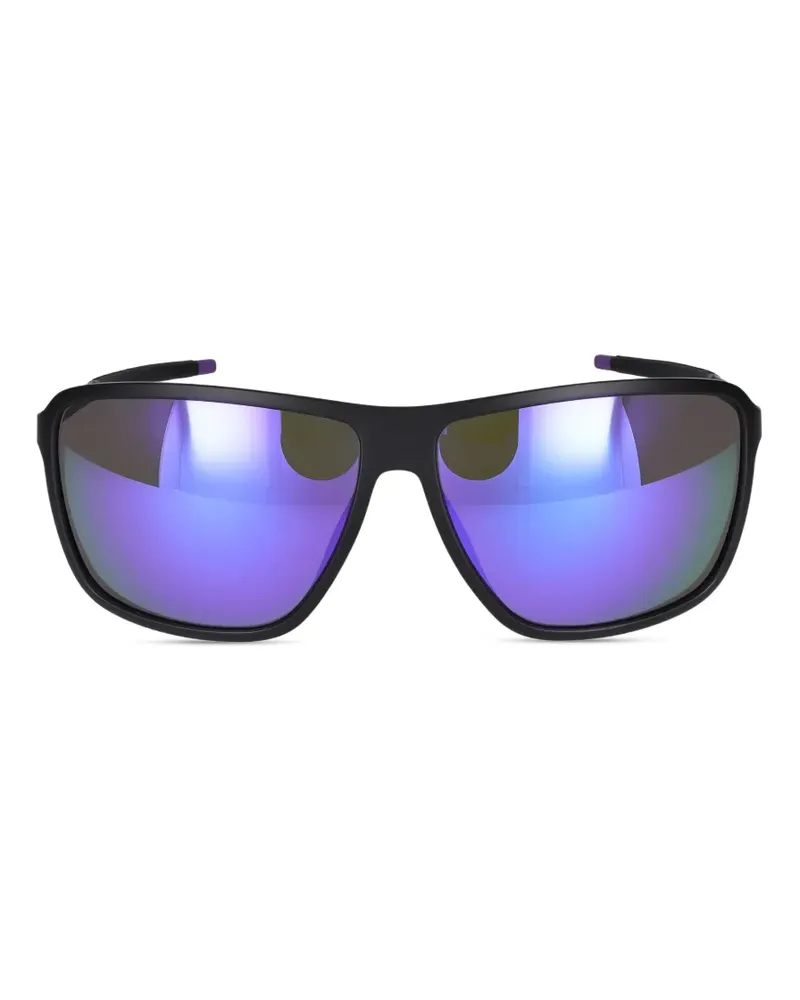 Police Sonnenbrille mit eckigem Gestell - Schwarz Schwarz