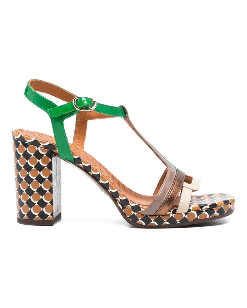 Chie Mihara Peyate Sandalen mit T-Riemen - Grün Grün