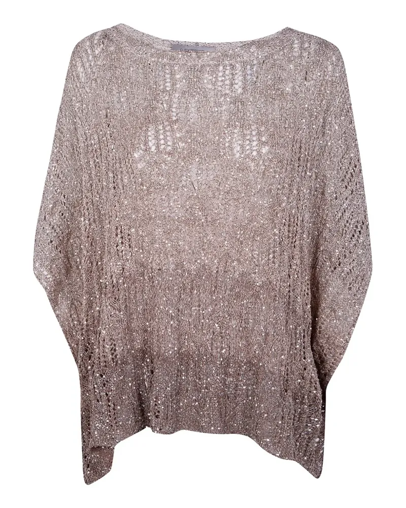 D.EXTERIOR open knit top - Nude Nude