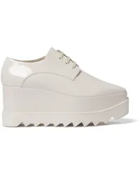 Stella McCartney Elyse Shiny Oxford-Schuhe 80mm Weiß